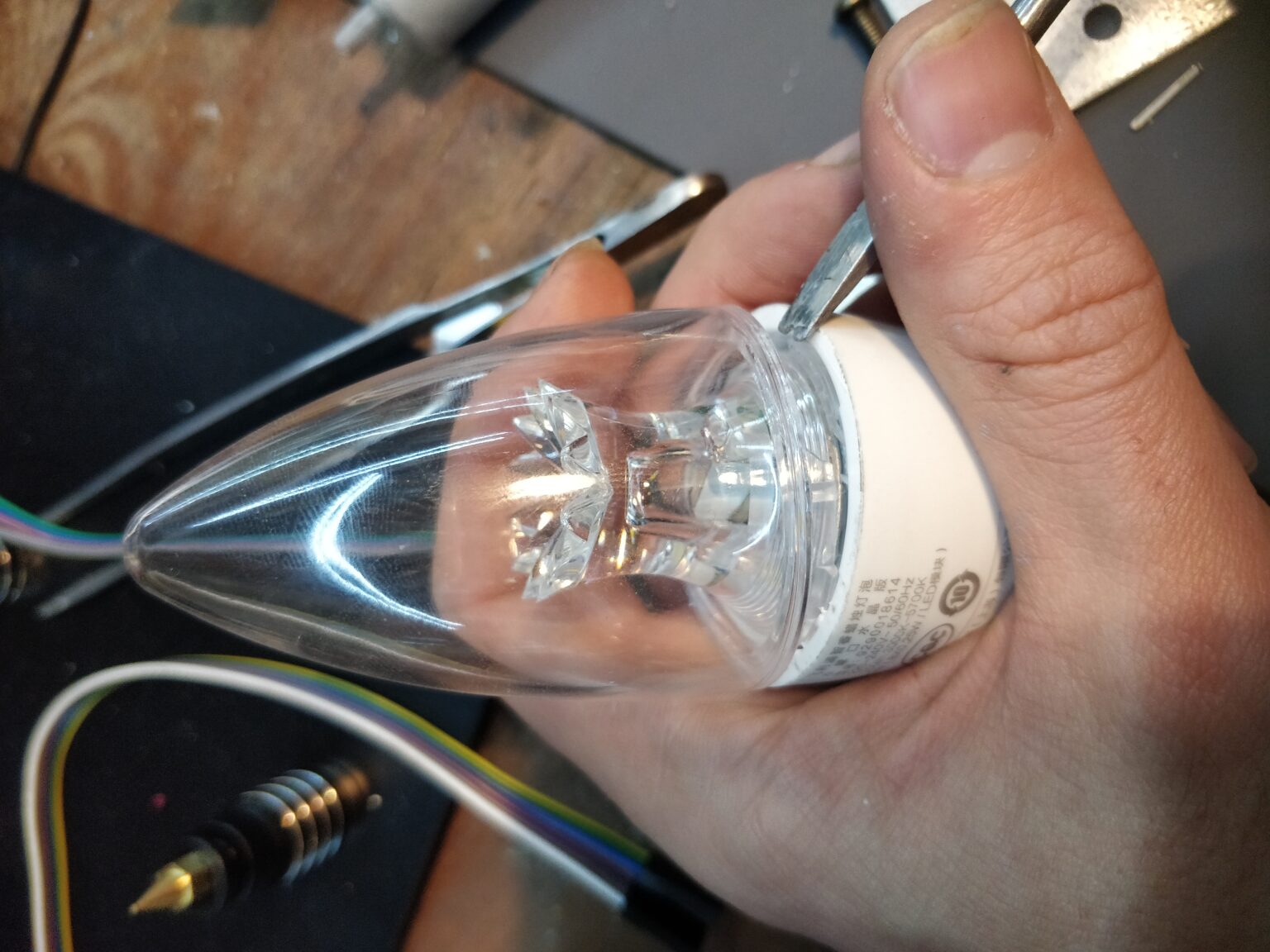 Flashing Philips E14 Smart LED Bulbs with esphome Necromancer's notes